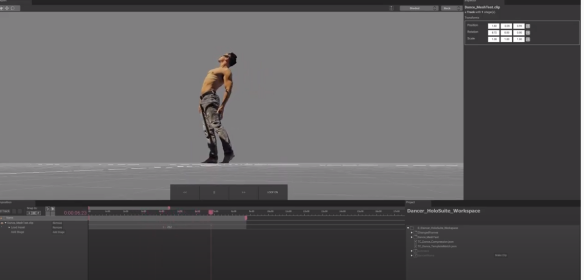 Volumetric video editing with HoloEdit